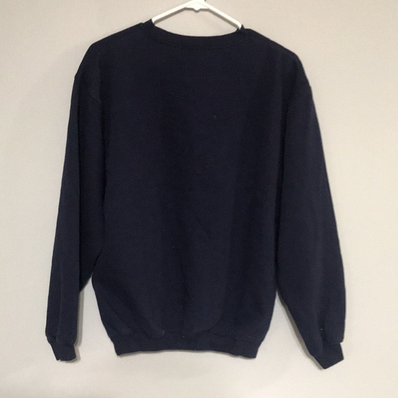 Vintage 90s Walt Disney World Mickey Mouse Blue Embroidered Crewneck Sweatshirt - Picture 5 of 5